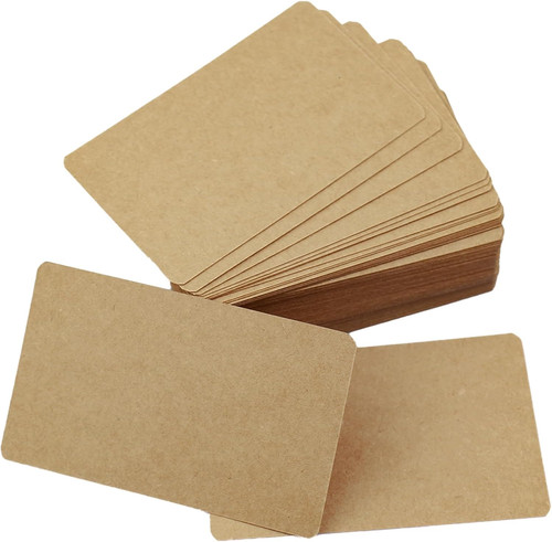100 leere kraftpapierkarten - 100,