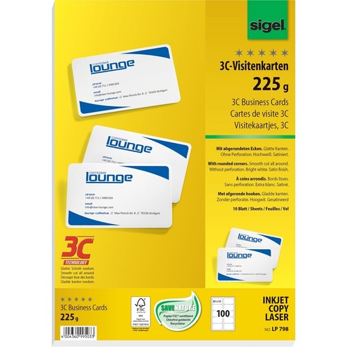 Sigel lp798 visitenkarten 100 - lp798,