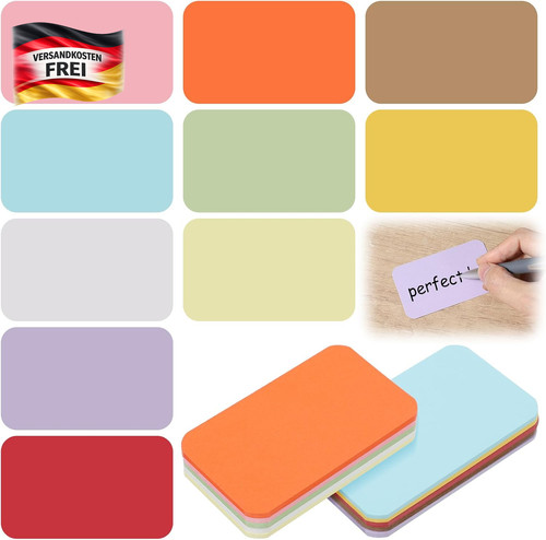 Blanko karteikarten 9x5cm für - karteikarten,