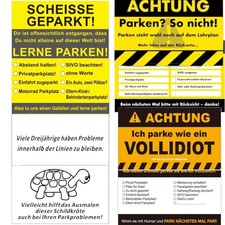 "Scheiße Geparkt" Karten
