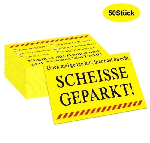 50x falschparker scheisse - 50x,