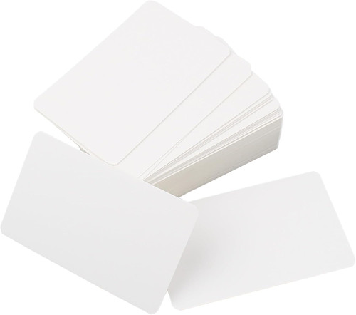 100 leere weiße - , 54x88