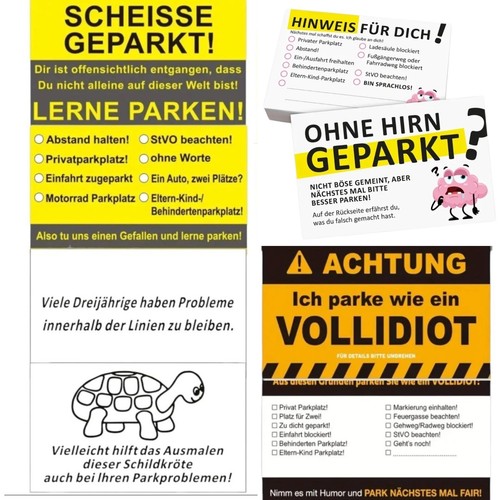 Scheiße geparkt karten - geparkt",