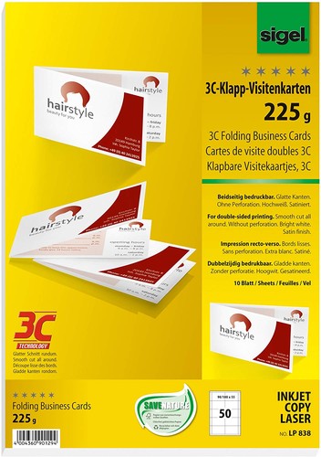 Sigel falt visitenkarten - sigel,
