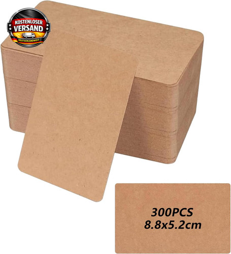 300 stück braunes papier - 300,