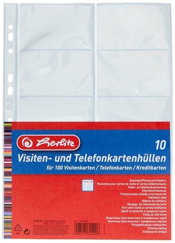 10x herlitz prospekt hüllen - herlitz,