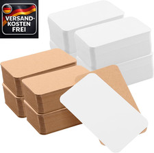 Kraftpapier Karten Weiß Braun