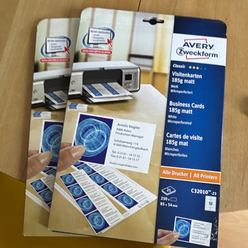 Avery zweckform visitenkarten - zweckform,